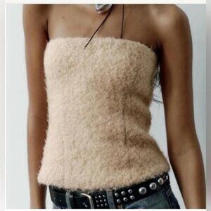 Sherpa Teddy Bustier